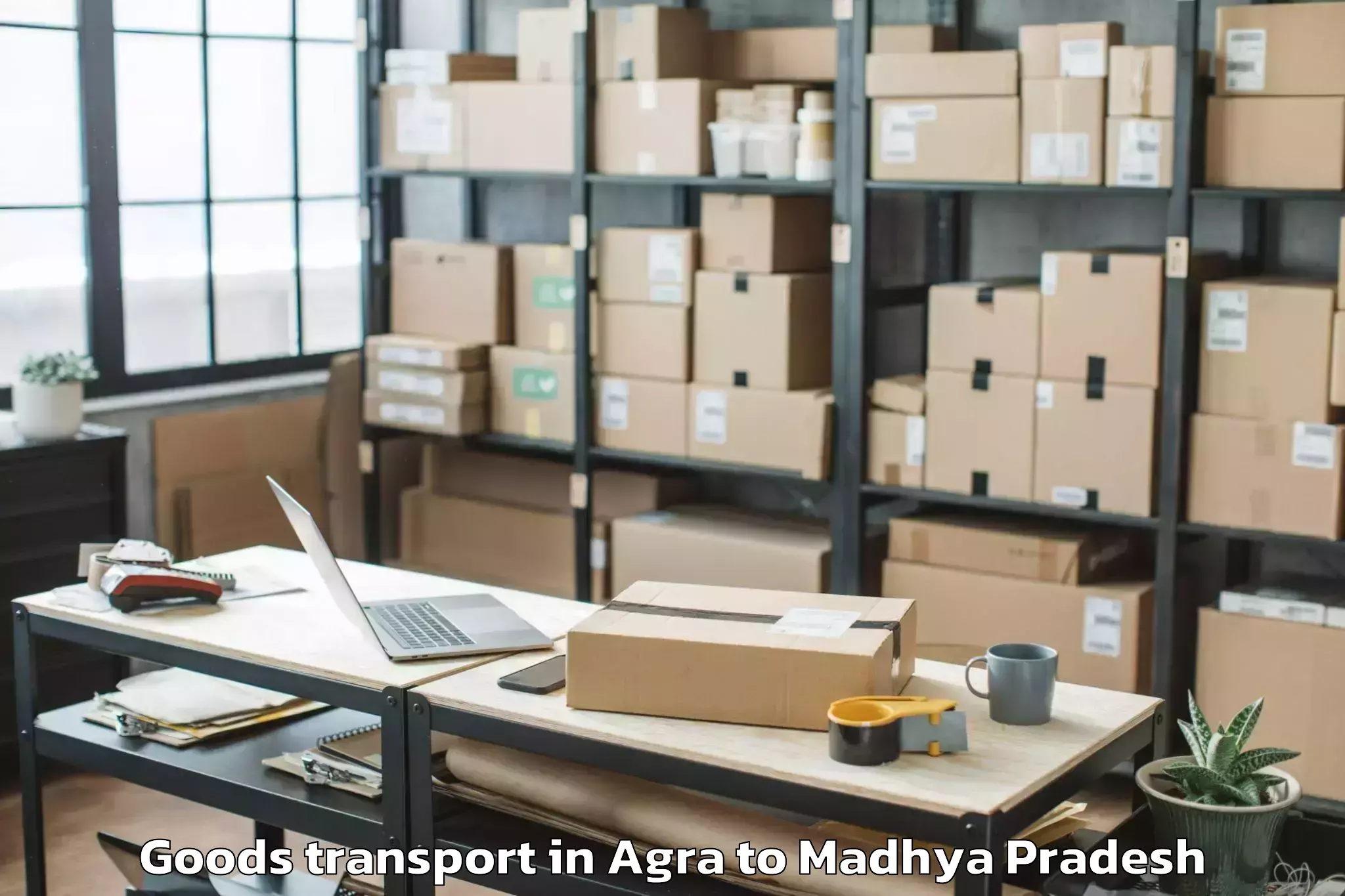 Easy Agra to Abhilashi University Bhopal Goods Transport Booking